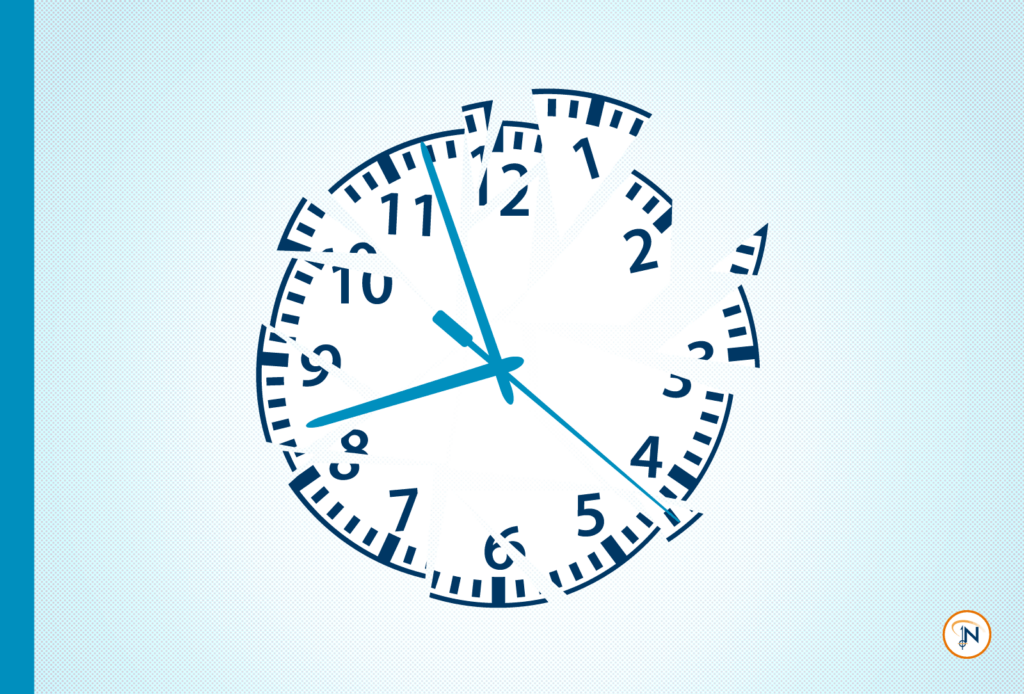 Shattered clock