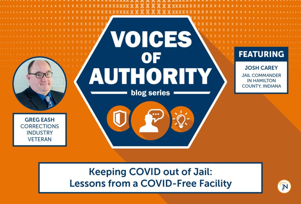 Podcast featured image for "Keeping COVID out of Jail: Lessons from a COVID-Free Facility"