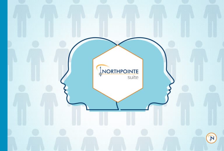 Venn diagram of two head with the Northpointe Suite logo where the heads overlap