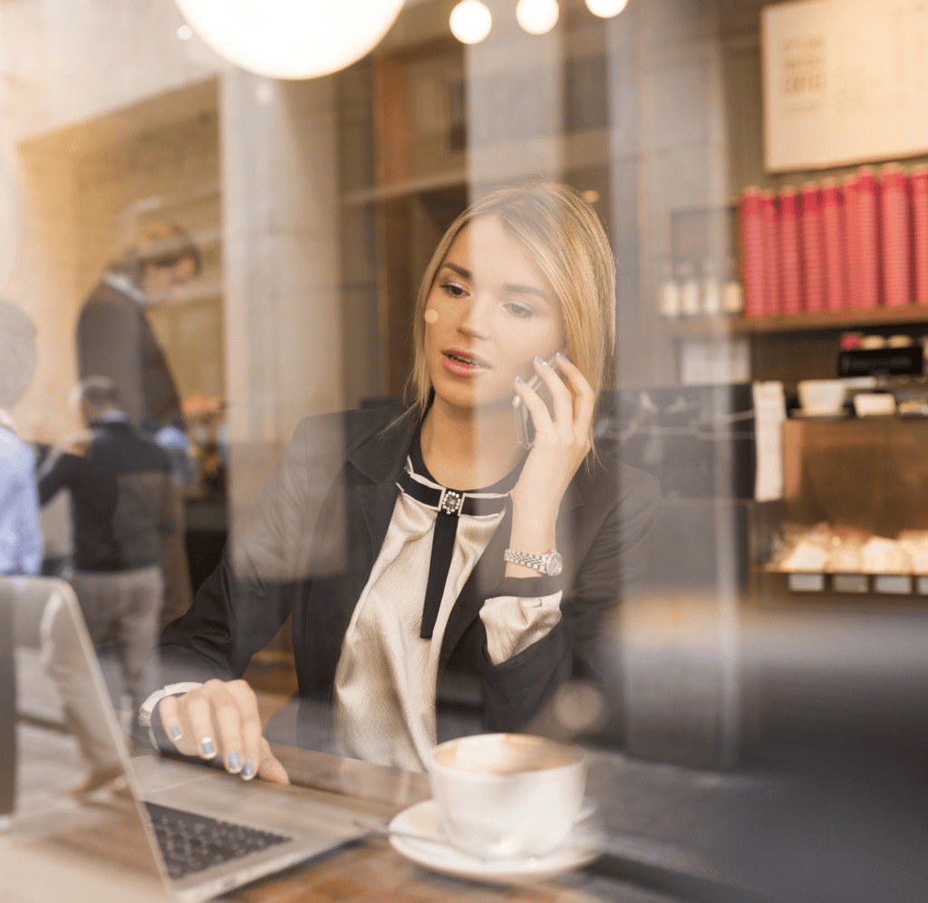 Businesswoman working on a Laptop
