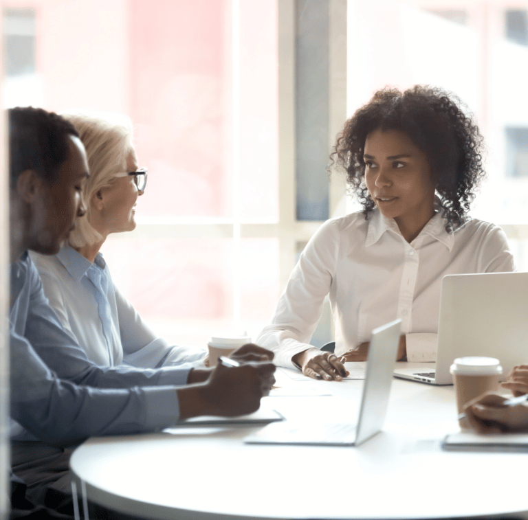 People in a business meeting