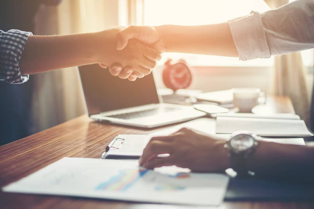 Business People Handshake Greeting Deal at work